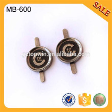 MB600 Etiqueta / etiqueta de la insignia del metal de la carpeta de encargo para los bolsos Etiquetas de la ropa Accesorios del bolso